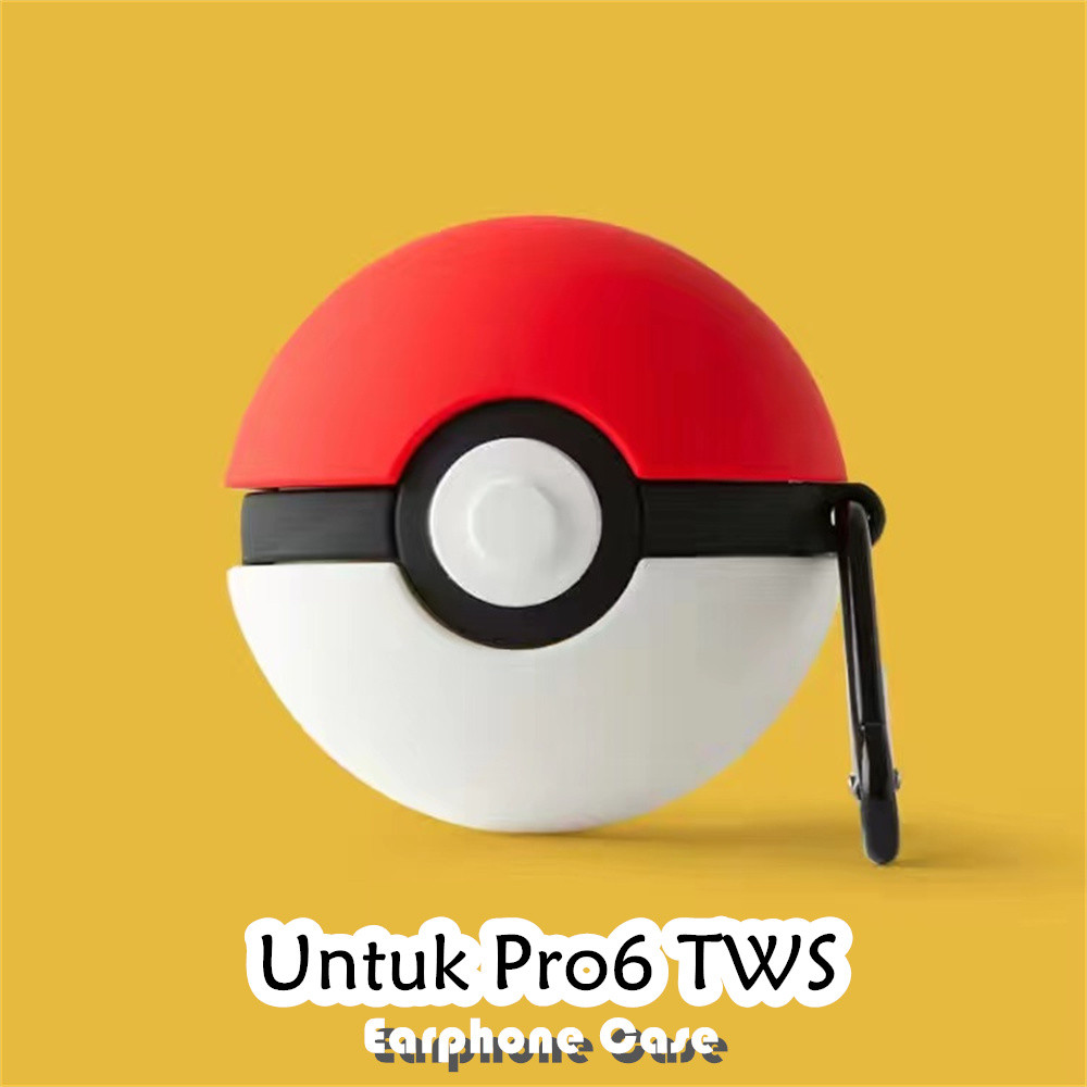 Discount Untuk Pro6 TWS Case Trendi Kartun Soft Silicone Earphone Case NO.3
