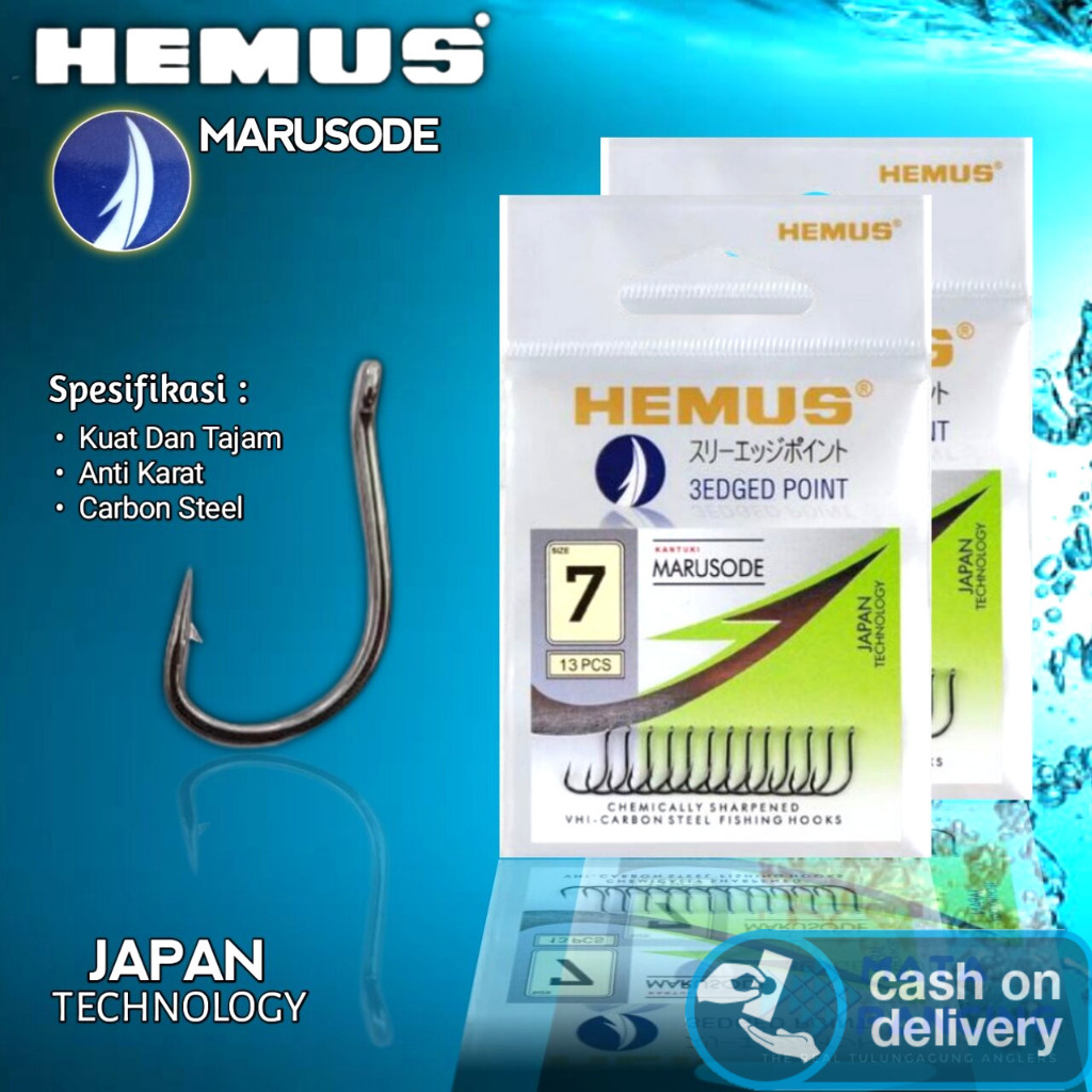 Kail Pancing Hemus Marusode Japan Quality / Mata Kail Kecil untuk Ikan Mujair Nila