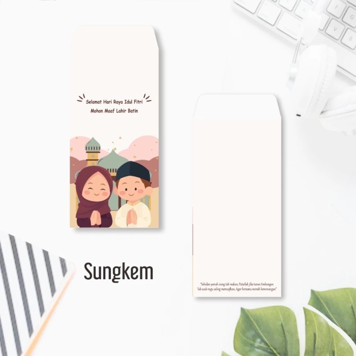 

amplop lebaran idul fitri unik panjang lucu angpao uang ampau lebaran - sungkem