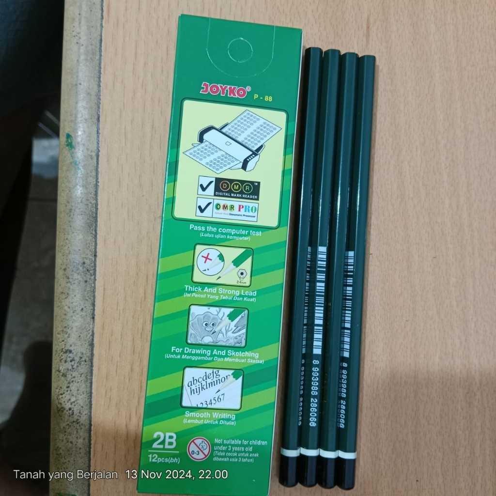 

GROSIR Pensil Joyko 2B 1 pcs I Pensil 2B Joyko P-88 TERMURAH