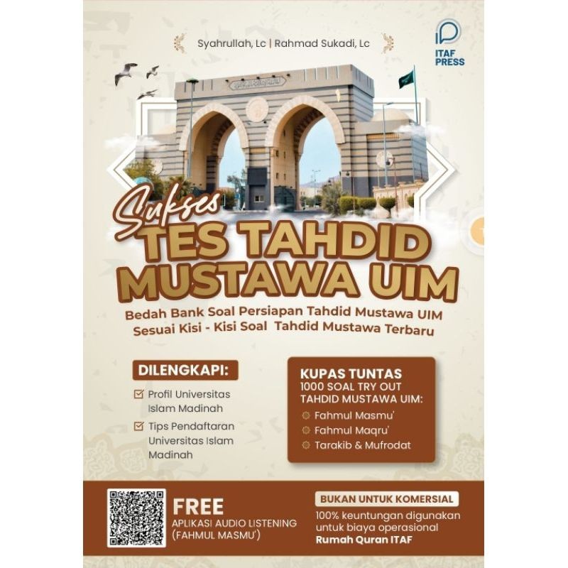 

BUKU SUKSES TES TAHDID MUSTAWA UIM