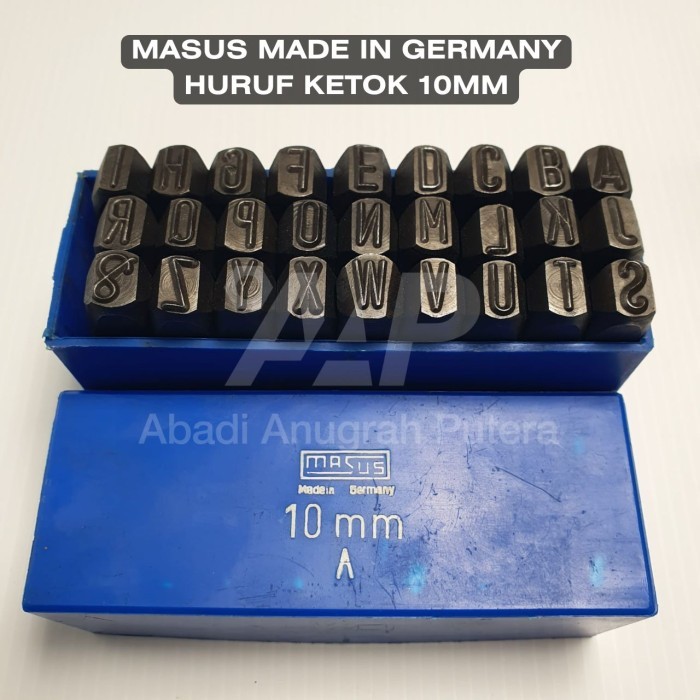 

Huruf Ketok 10 mm / Letter Stamp Punch 10mm MASUS Made In Germany