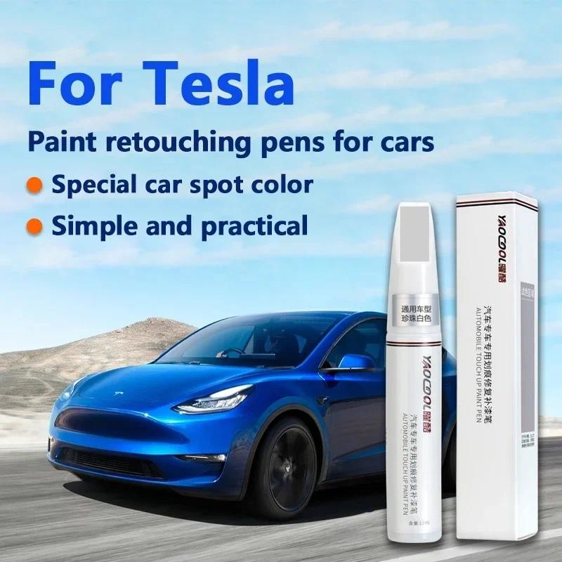 

For Tesla Model 3 Y X S Paint Retouching pen Pearl White Invisible Gray Tesla Wheel Paint Retouching Agent Paint Retouching set