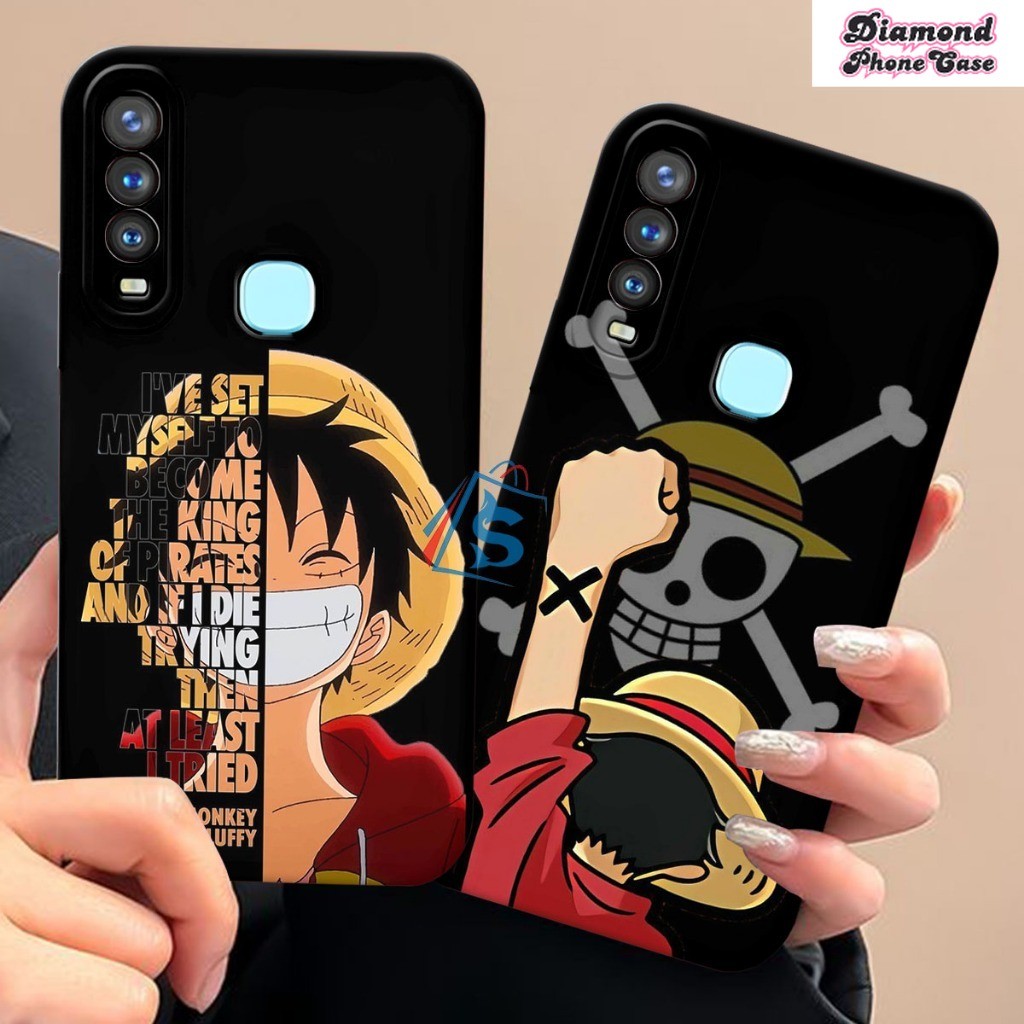 Softcase Vivo Y11/Y12/Y12i/Y15/Y16/Y17/Y19 Motif One Piece Luffy Kekinian Aesthetic - Casing Vivo - 
