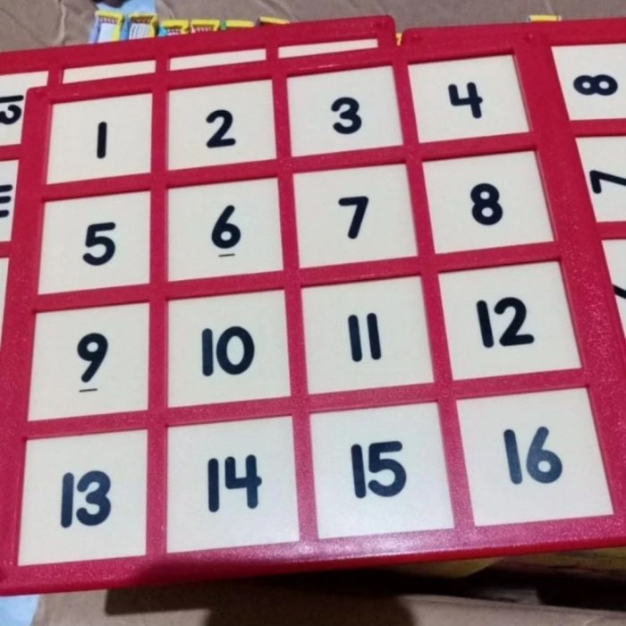 Papan Alat peraga Fun thinker number nomor Glorier Grolier buku frame - new