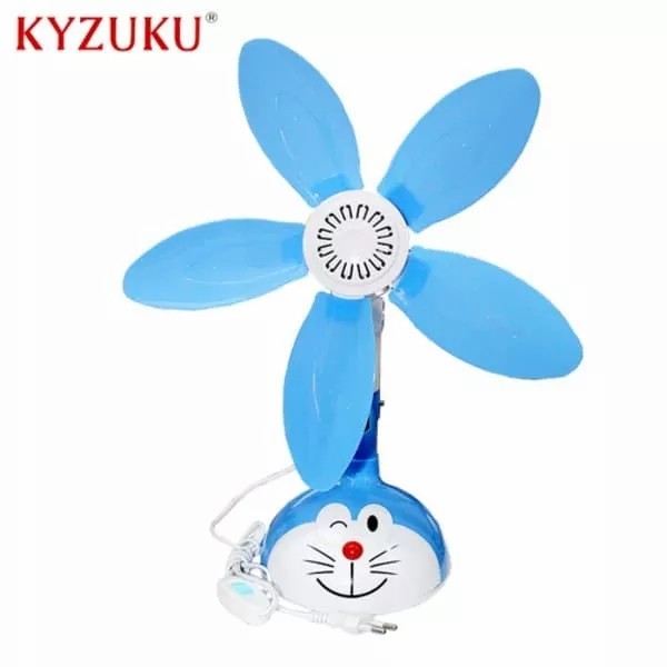 KIPAS ANGIN DUDUK KYZUKU KARAKTER DORAEMON 2IN1 MINIFAN 35W 5 BALING