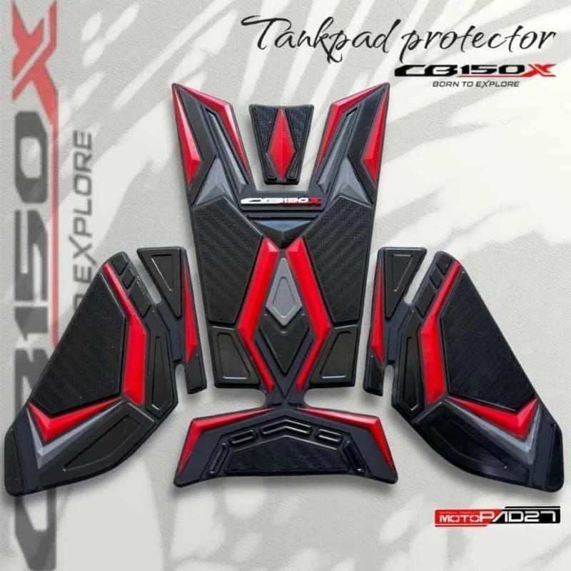 Motopad27 Tankpad CB150X Tankpad Motor CB150X Rubber Karet aksesoris motor cb