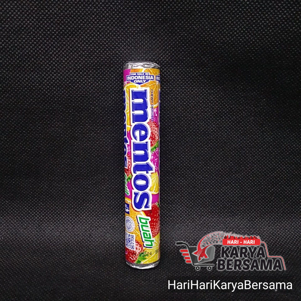 

MAKANAN RINGAN PERMEN MENTOS STICK RASA FRUIT 29GR