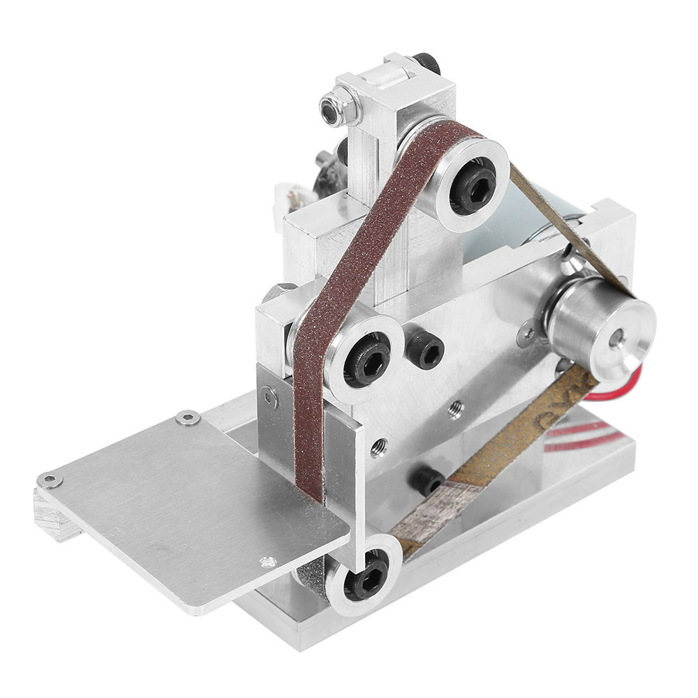 DIY Mini Belt Sander Bench Mount Grinder Polishing Grinding Machine Buffer Electric Angle Grinder