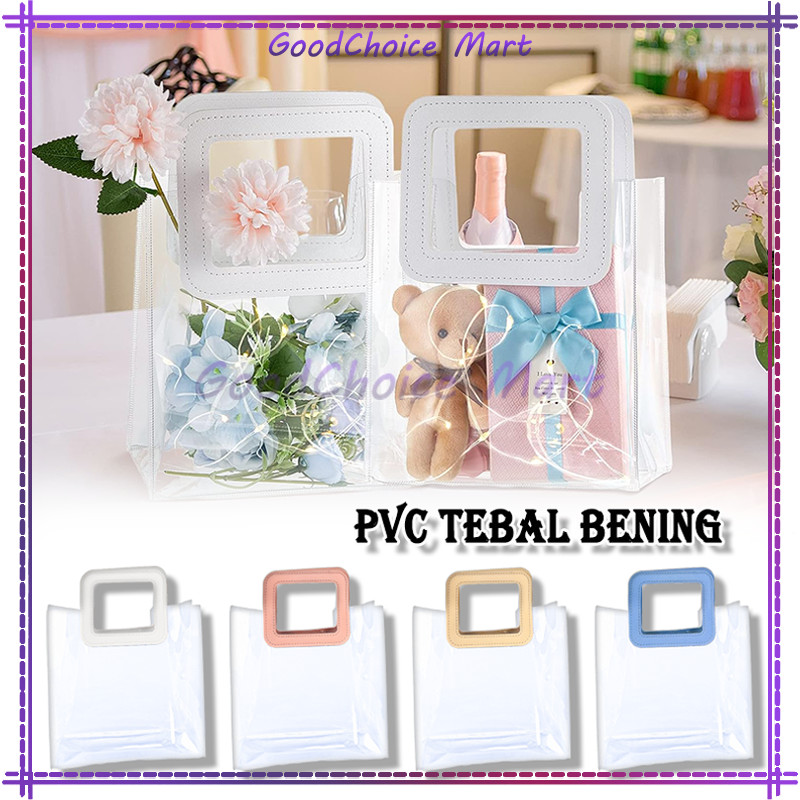 

Goodie Bag Handle Leather Mika Pvc/Kantong Souvenir Ultah