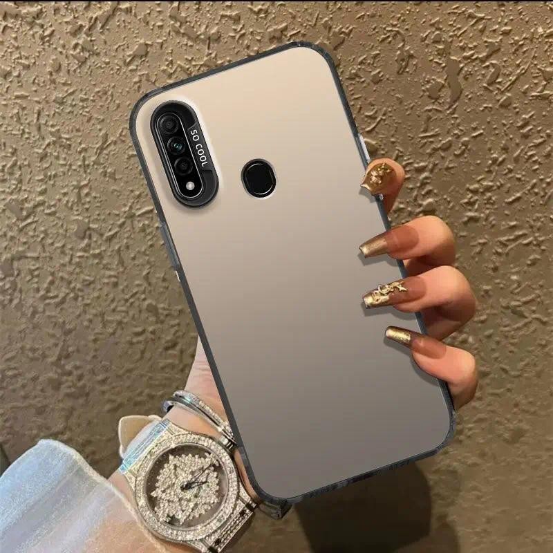 For Oppo A31 OPPO A31 2020 Phone Case Frosted Anti-Slippery Metal Film Simplicity Case Cover Casing 