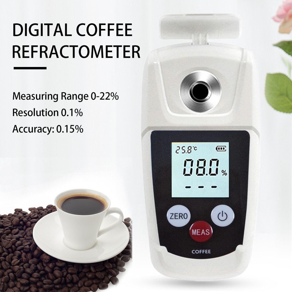 0-22%（0.15%）Digital Coffee TDS Refractometer Pocket Coffee  TDS Tester Concentration Refractometer D