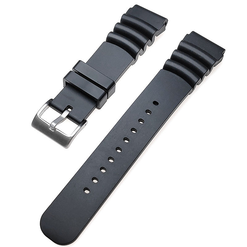Premium Pure Rubber Watch Strap 22mm Resin FKM Silicone Band for Seiko 5 Diver for Rolex Submariner 