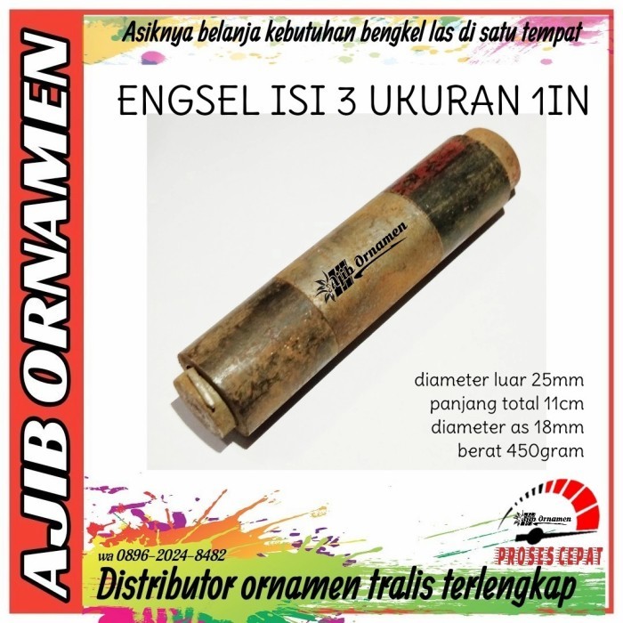 engsel isi 3 engsel bubut pintu gerbang pintu bak truk Homeware Equipt