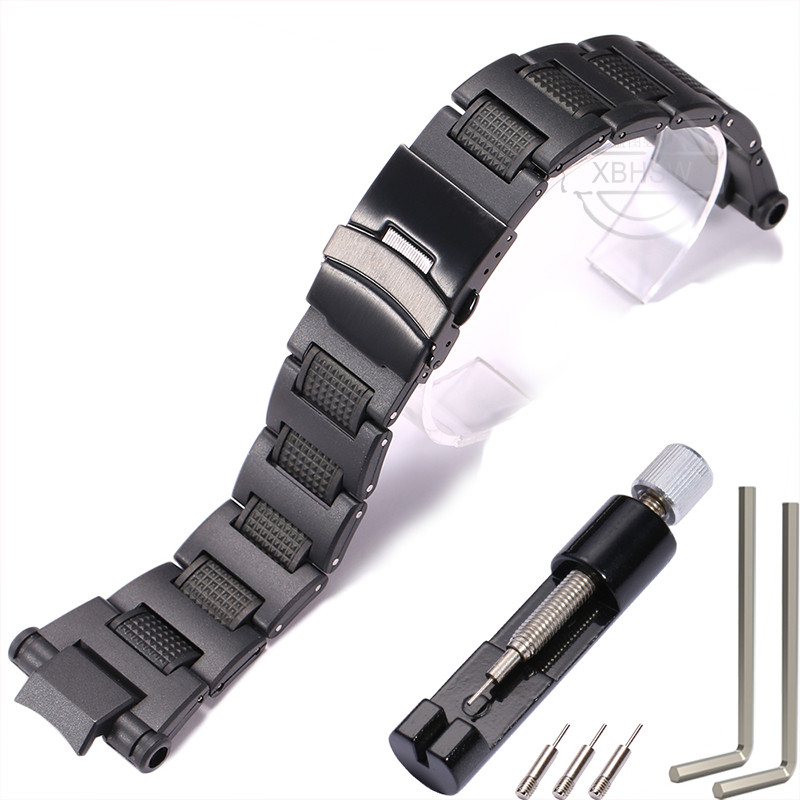 Plastics Steel Strap For Casio  GW-A1100 GA1000 GA1100 GW4000 Men's Watch Band Wristband Bracelet  W