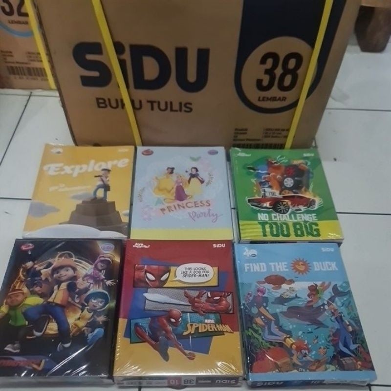 

Buku Tulis 38SIDU Sinar Dunia SIDU 38 lembar -1pack isi 10buku
