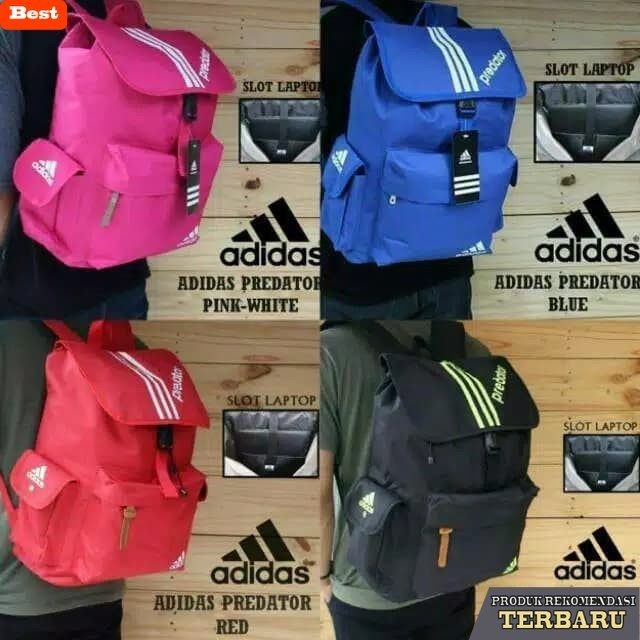 tas ransel pria murah berkualitas Tas Adidas Predator Ransel Pria Wanita Sekolah Olahraga Sport Trav