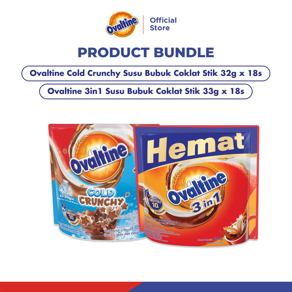 

Ovaltine 3in1 & Cold Crunchy Susu Bubuk Stick - 2pcs