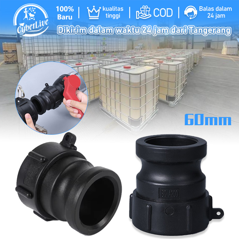 Adapter Tank IBC Konektor Kran IBC Dari Drat Kasar Ke Camlock 2"