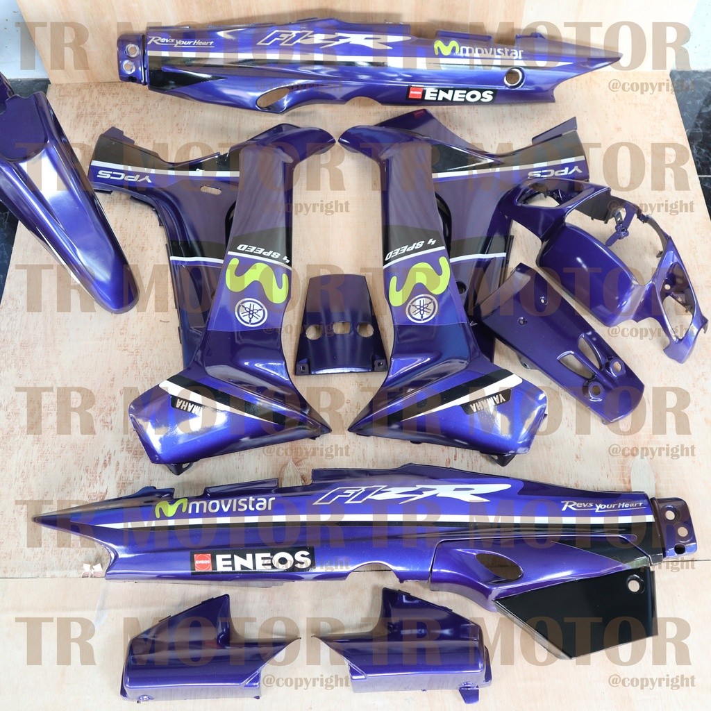 COD - Cover Body Fizr Full Set Movistar Biru - Bahan Plastik ABS Tebal