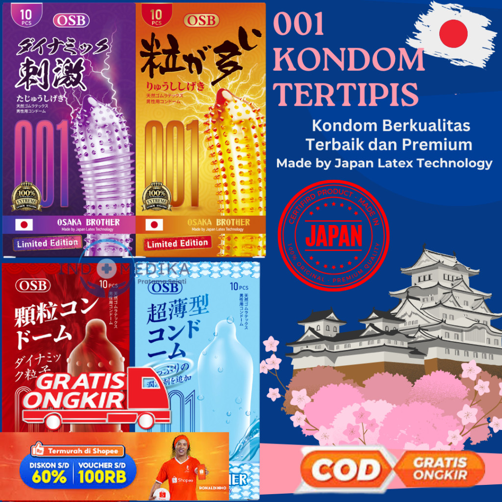 okeeee (Tahan Lama) Kondom OSB 001 - Kondom Gerigi Super  - Wanita Cepat Orgasme - (Privasi Aman)