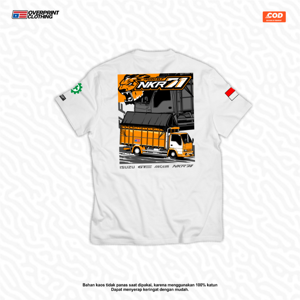 Isuzu ELF NKR71 | Kaos Truk ELF Katun Combed 24S Tebal Bisa Cod