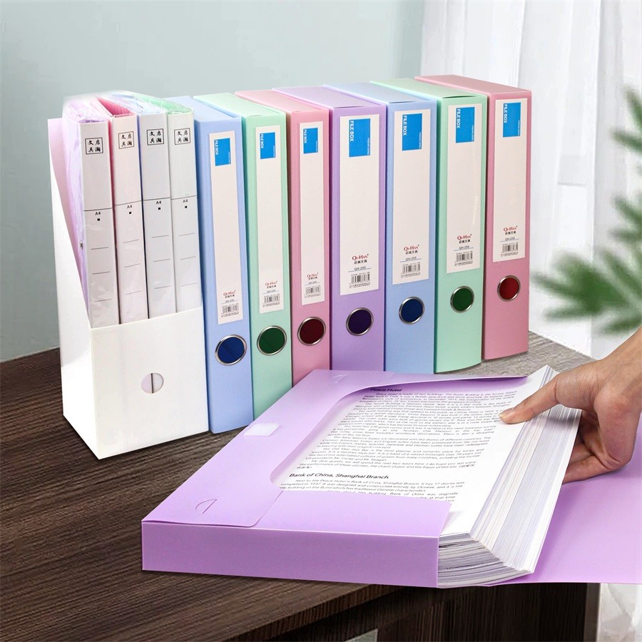 

Morandi file box, A4 folder, file box, Velcro fastener storage bag, data book, office storage box