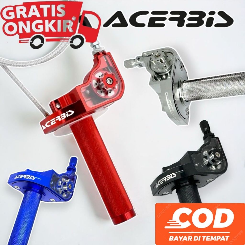Gas Spontan ACERBIS V2 FULL ALUMINIUM CNC 1 KABEL FJL..variasi