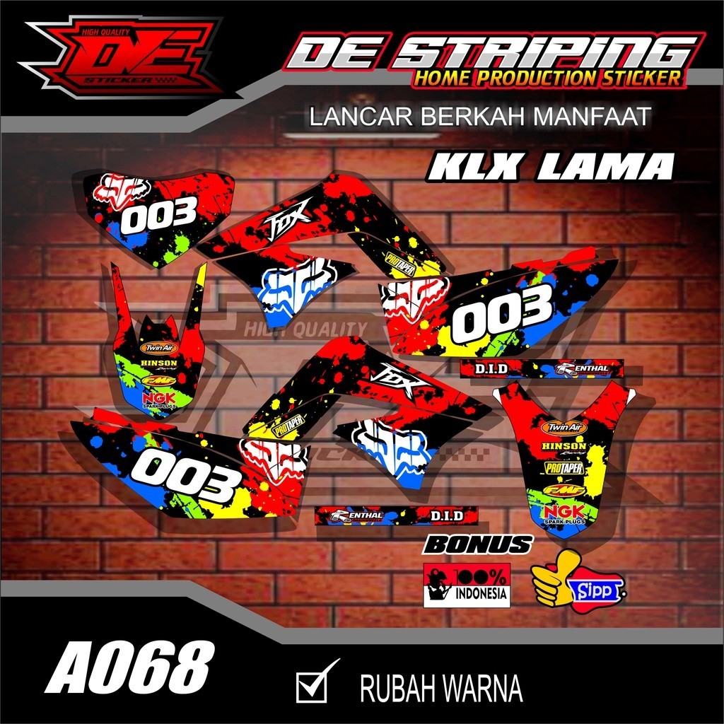 STRIPING KLX LAMA STIKER KLX LAMA KLX 150 KEREN