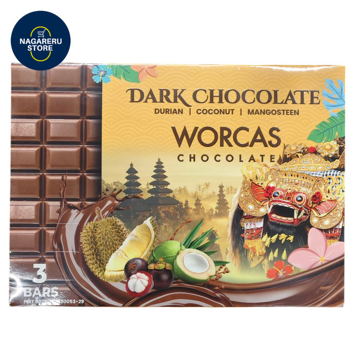 

Worcas chocolate dark chocolate mix 3 bars (3 x 50gr) 150gr