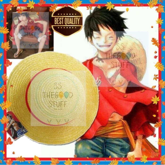 Topi Mugiwara No Luffy Topi Jerami Luffy Anime One Piece Hat