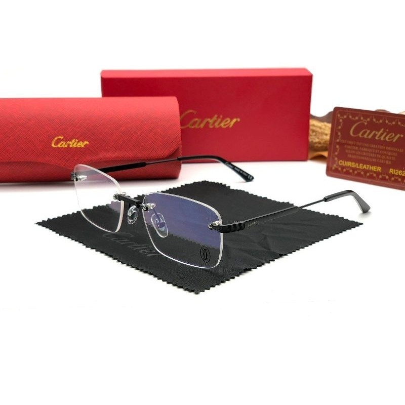 [COD] - Kacamata Frameless Bor 329 Premium Stainless Steel