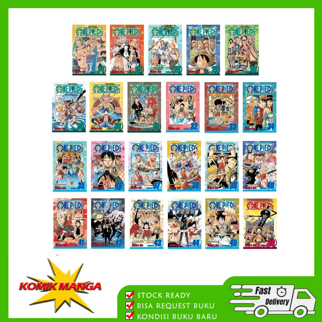 One piece manga, Vol. 1-100 (English)