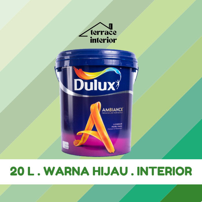 Cat Tembok Dulux Ambiance Interior 20L warna Hijau Gloss