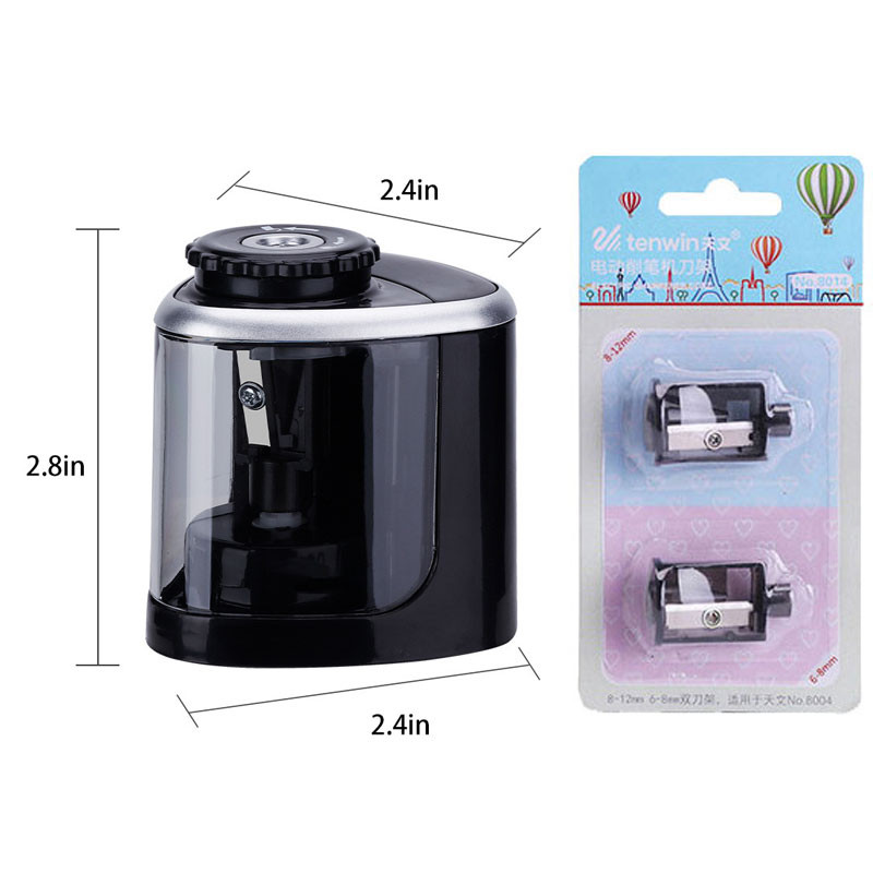 

Automatic Electric Pencil Sharpener Portable Auto Student Stationery Rotary Pencil Sharpener for Classroom Home Office Supplies