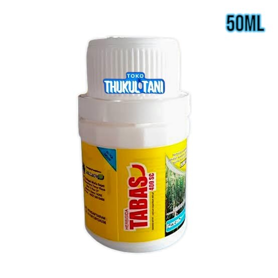 TABAS 50ML 400SC OBAT HERBISIDA SELEKTIF PADI RACUN PEMBASMI GULMA LIAR DAUN LEBAR RUMPUT TEKI