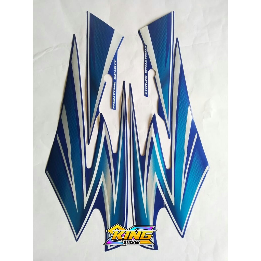 stiker lis body yamaha rx king 2003 biru