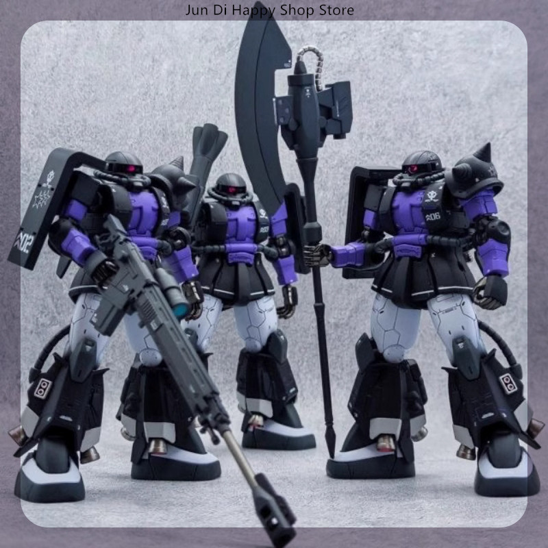 Gaogao Zaku Ms-06r-1a Assembly Action Model Kit Hg 1/144 005 003 Zaku Ii High Sniper Rifle Axe Canno