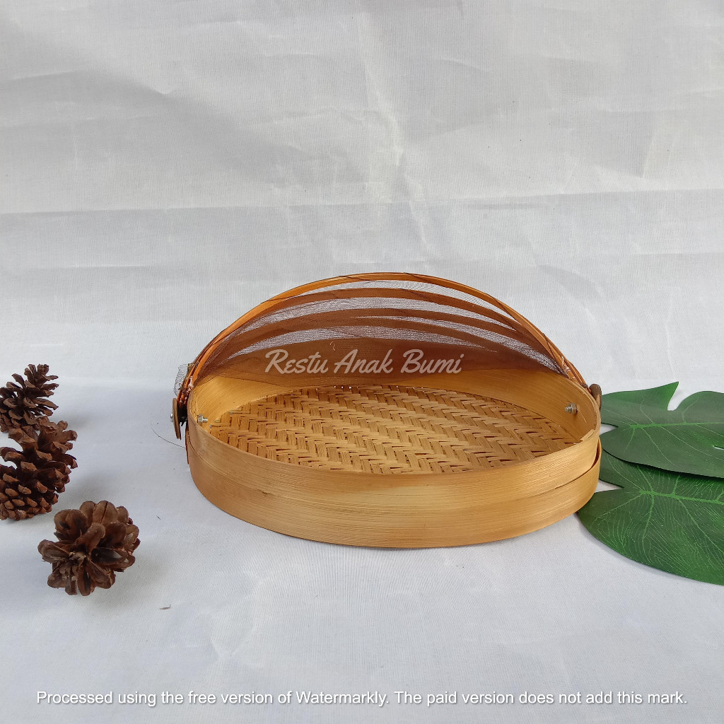 ( TD3 ) (B004) Tudung Saji Bulat Datar |Makanan|Hampers|Serahan|Parcel Buah|Bingkisan|Gorengan | Any