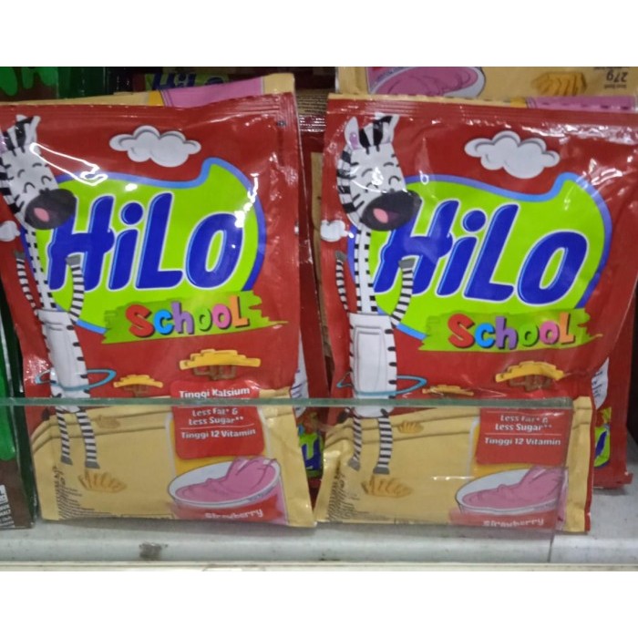 

Hilo School Tinggi Klsium Strowberry Renteng Per5pcs 27gr