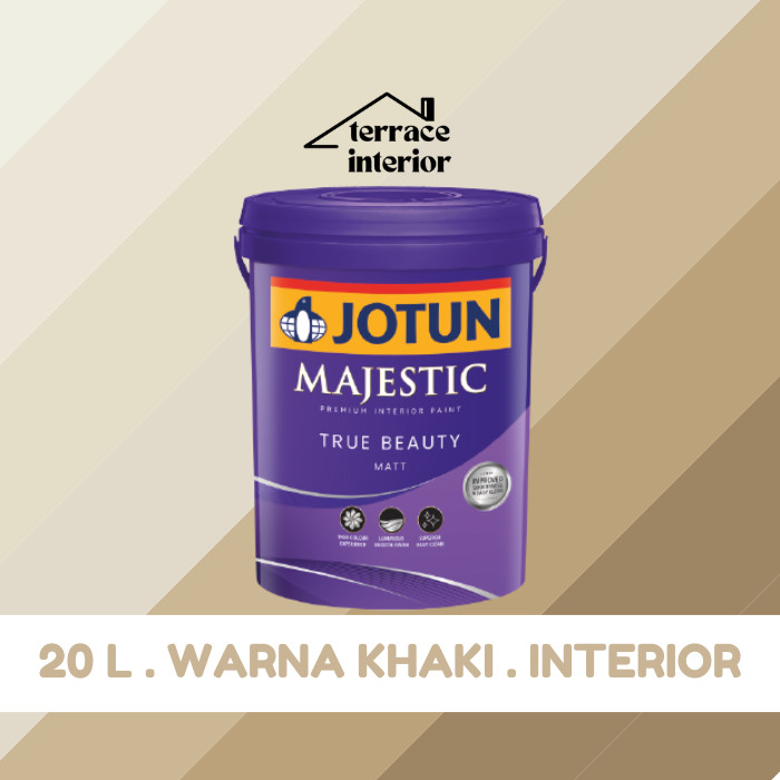 Cat Tembok Majestic Matt Interior Jotun warna Khaki 20 L