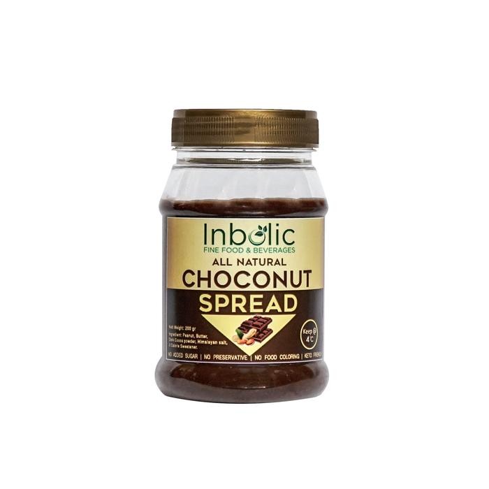 

Inbolic Choconut Spread | Sugar Free Chocolate Peanut Butter Spread | Selai Kacang Cokelat Bebas Gula | Selai Sehat | Selai Bebas Gula | Keto Friendly | Diabetic Friendly - Choconut 0605
