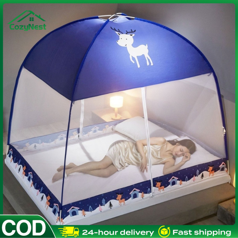 Kelambu Tidur Kelambu Lipat Anti Nyamuk Kelambu Pelajar Kelambu Lipat Kelambu Kotak  180x200 200x200