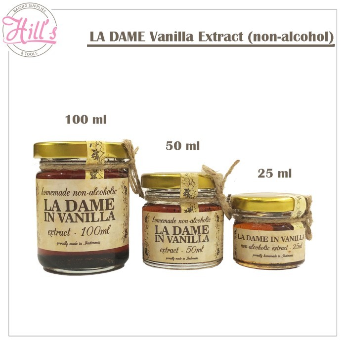

NEW- [Bahan Makanan] VANILLA EXTRACT LA DAME / LADAME VANILA EKSTRAK NON ALKOHOL - EXTRACT-25ml