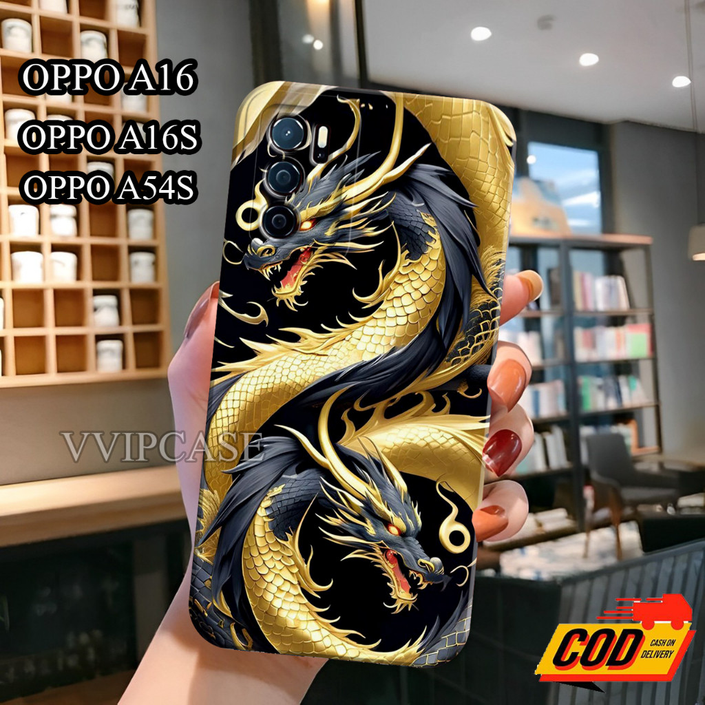 [VVIPCASE] Case Oppo A16 A16s A54s A15 A15s A16k A16e Motif Naga Case Lentur All Type