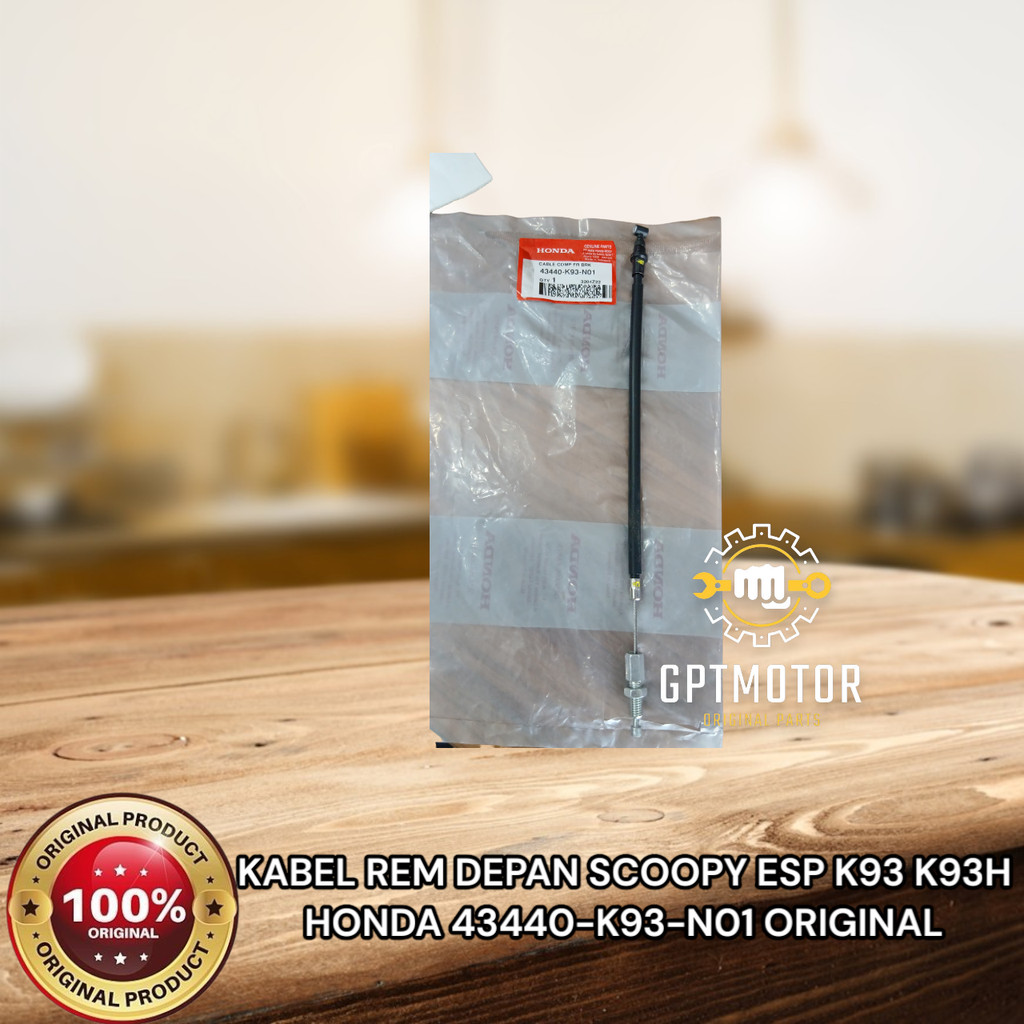 KABEL REM DEPAN SCOOPY ESP K93 K93H HONDA 43440-K93-N01 ORIGINAL