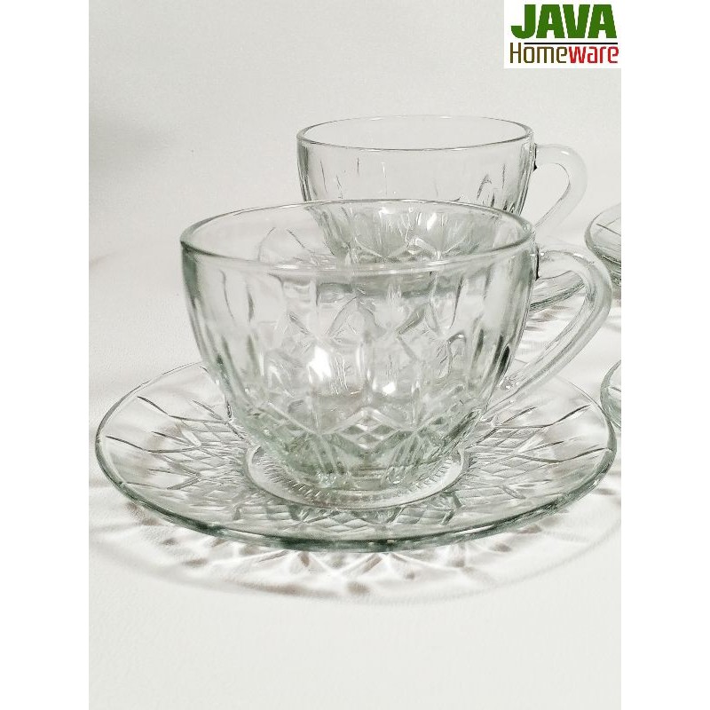 CANGKIR LEPEK COFFEE DAY | CANGKIR LEPEK KACA BENING | CANGKIR LEPEK TEH KOPI