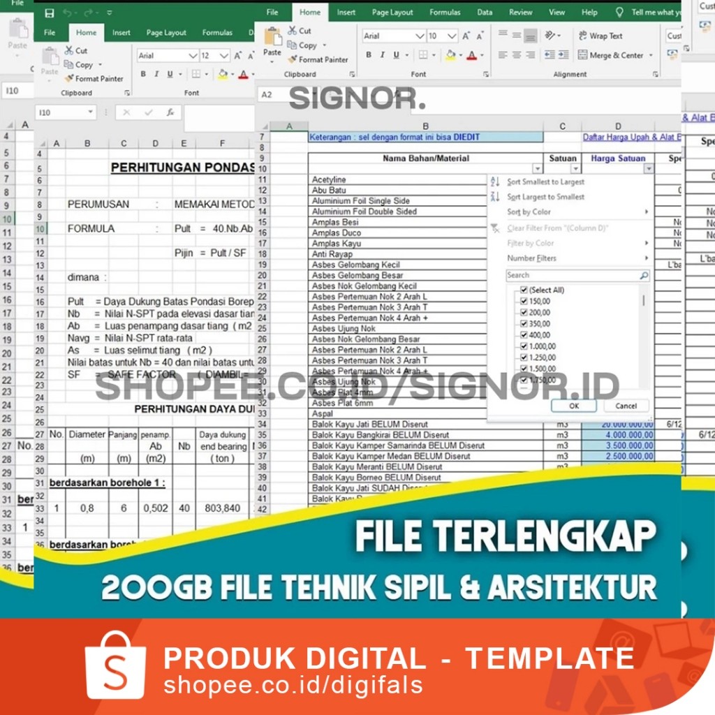 ArchiData Kumpulan File Database Teknik Sipil Arsitektur & Proyek Kontruksi Terlengkap & Terupdate T