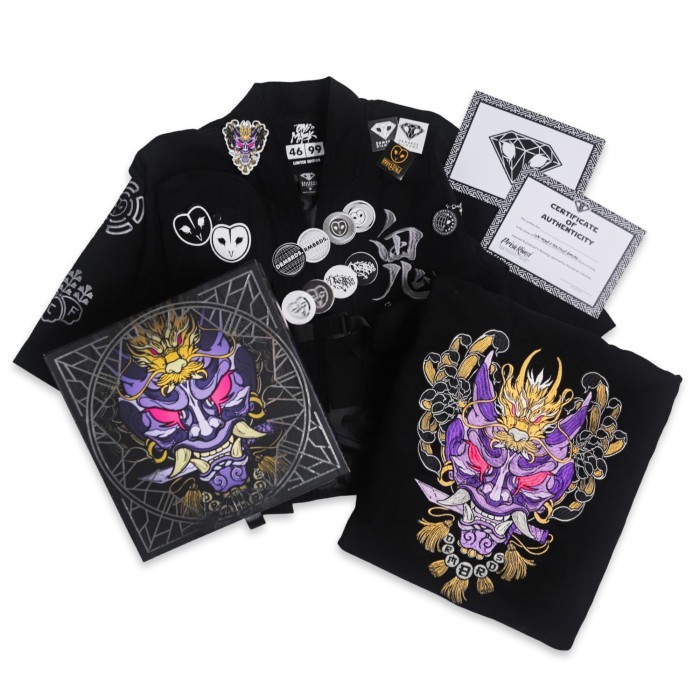 DREAMBIRDS DIAMOND "ONI MASK II" TACTICAL KIMONO LIMITED EDITION - L