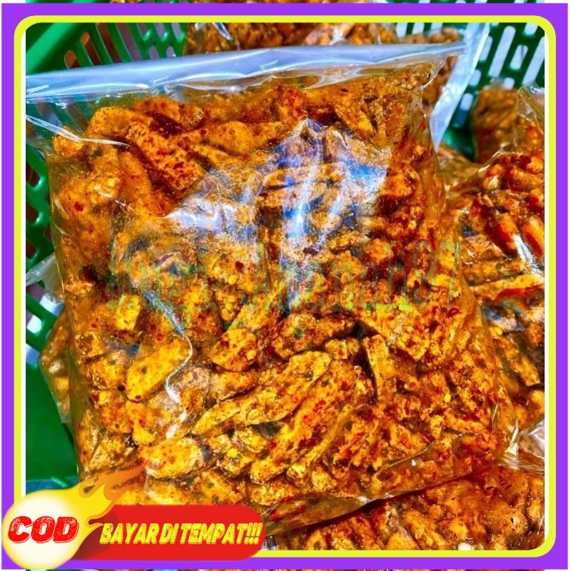 

basreng stik 1kg viral pedas daun jeruk bumbu melimpah
